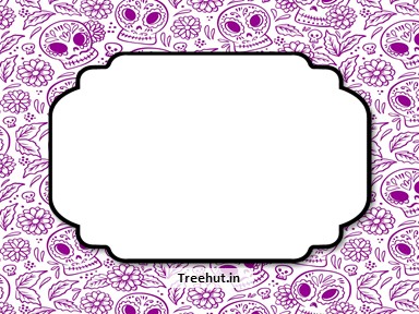 Day Of The Dead Free Printable Labels, 3x4 inch Name Tag